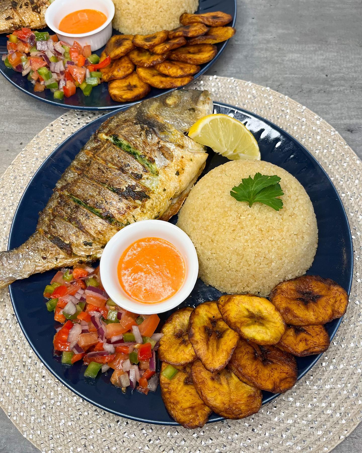Attiéké au poisson